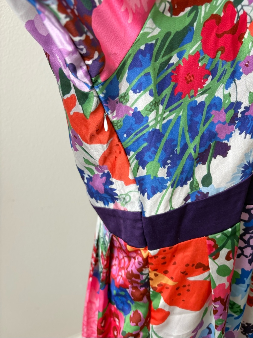 Dalia MacPhee 3/4-Sleeve Floral Shirt Dress Size L NWOT - Picture 6 of 8